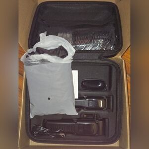 Shave Kit With 2 Hair/ Beard Trimmers NO SHAVER just 2 Clippers, Charger, Cape &